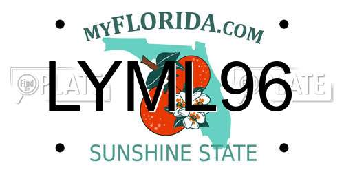 LYML96 Florida License Plate