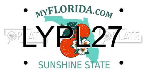LYPL27 Florida License Plate