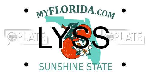 LYSS Florida License Plate