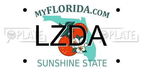 LZDA Florida License Plate
