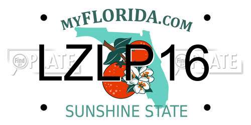 LZLP16 Florida License Plate