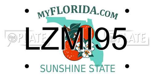 LZMI95 Florida License Plate