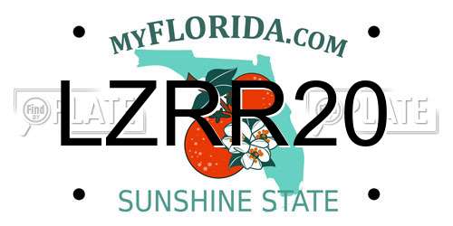 LZRR20 Florida License Plate