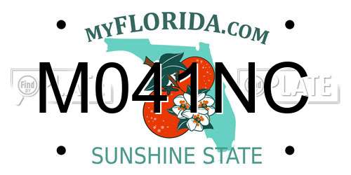 M041NC Florida License Plate