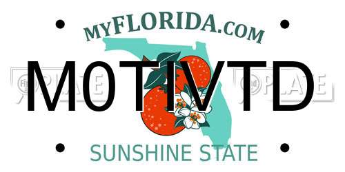 M0TIVTD Florida License Plate