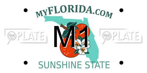 M1 Florida License Plate