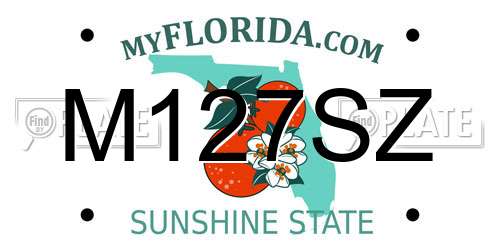 M127SZ Florida License Plate