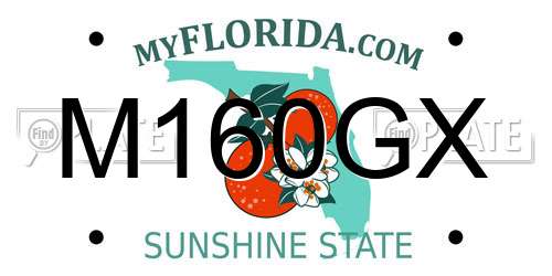M160GX Florida License Plate
