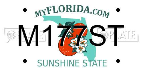 M177ST Florida License Plate