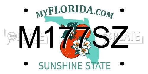 M177SZ Florida License Plate