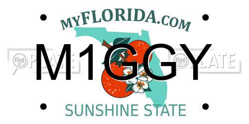 M1GGY Florida License Plate