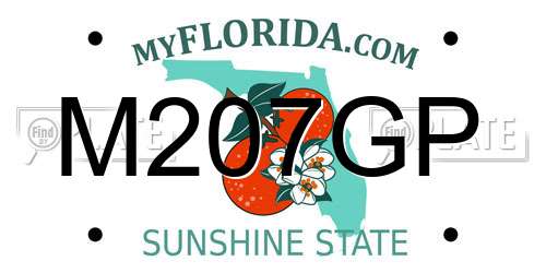 M207GP Florida License Plate