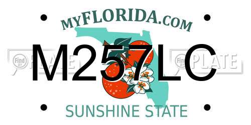 M257LC Florida License Plate