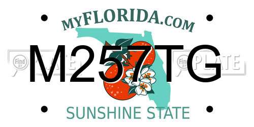 M257TG Florida License Plate