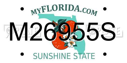 M26955S Florida License Plate