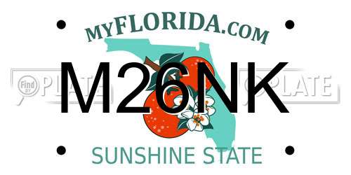 M26NK Florida License Plate