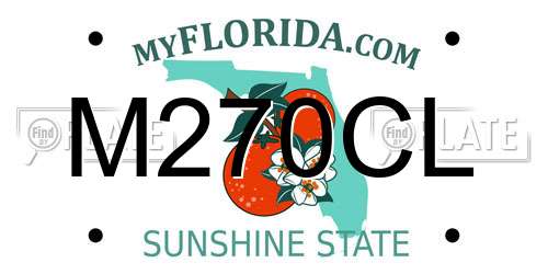M270CL Florida License Plate