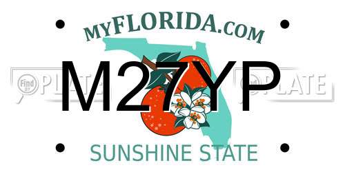 M27YP Florida License Plate