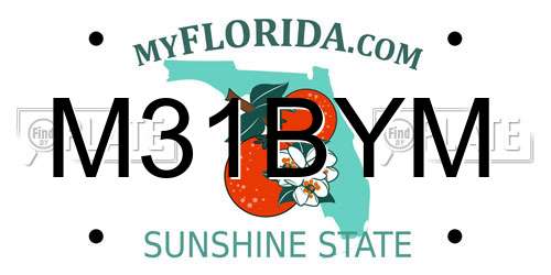 M31BYM Florida License Plate