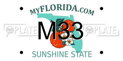 M33 Florida License Plate