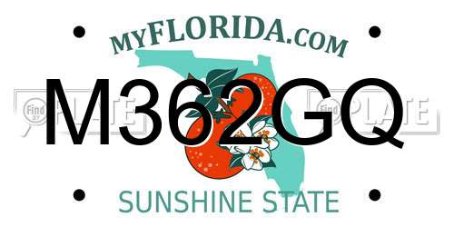 M362GQ Florida License Plate