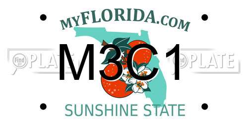 M3C1 Florida License Plate
