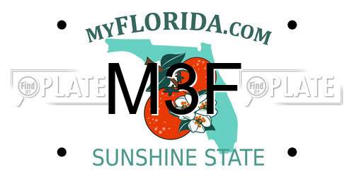 M3F Florida License Plate