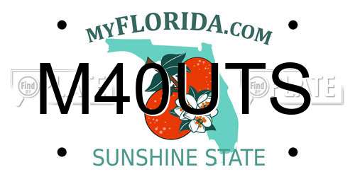 M40UTS Florida License Plate