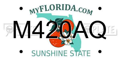 M420AQ Florida License Plate