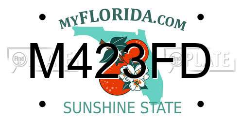 M423FD Florida License Plate