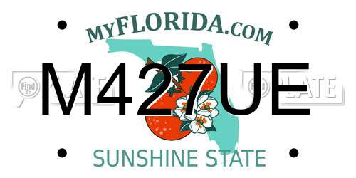 M427UE Florida License Plate