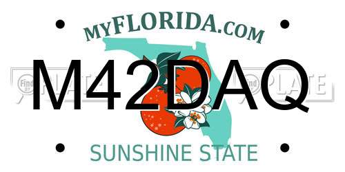 M42DAQ Florida License Plate