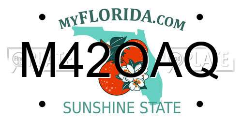 M42OAQ Florida License Plate