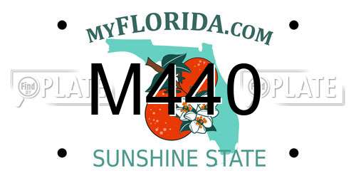 M440 Florida License Plate