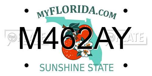 M462AY Florida License Plate