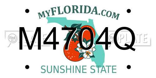 M4704Q Florida License Plate