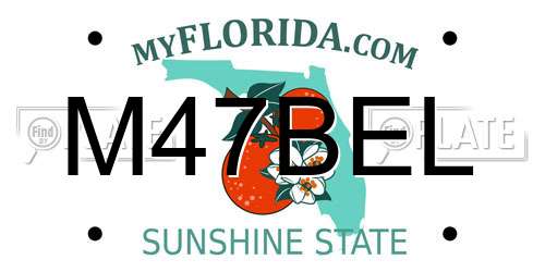 M47BEL Florida License Plate