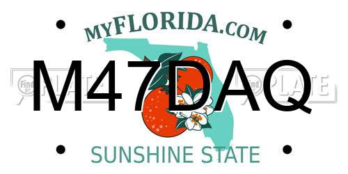 M47DAQ Florida License Plate