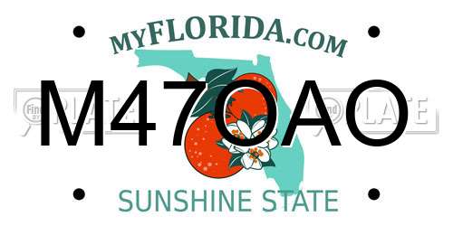 M47OAO Florida License Plate