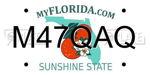 M47QAQ Florida License Plate