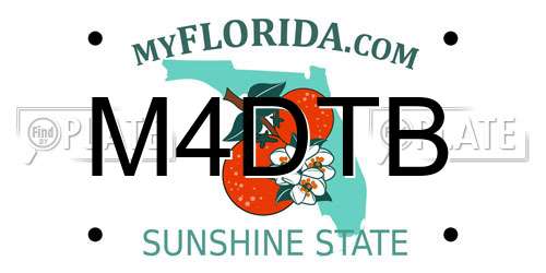 M4DTB Florida License Plate