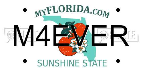 M4EVER Florida License Plate