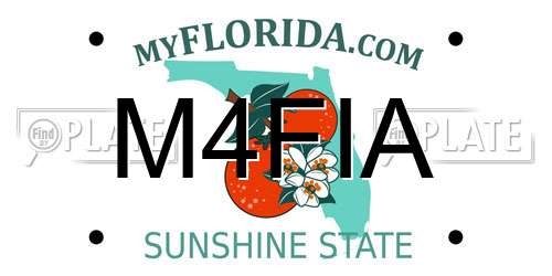 M4FIA Florida License Plate