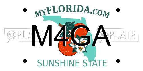 M4GA Florida License Plate