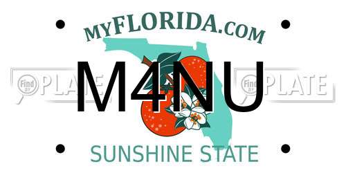 M4NU Florida License Plate