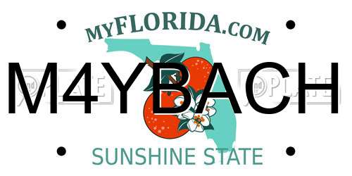 M4YBACH Florida License Plate