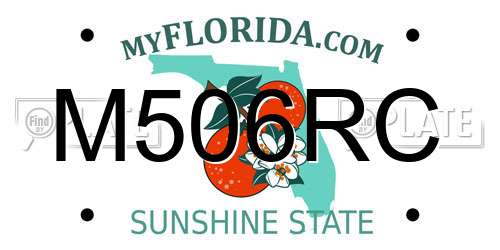 M506RC Florida License Plate