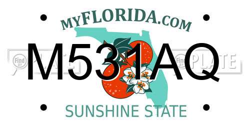 M531AQ Florida License Plate