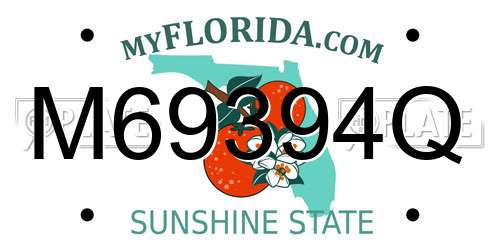 M69394Q Florida License Plate
