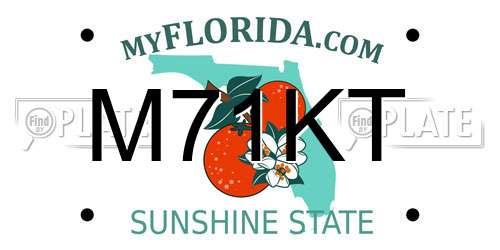 M71KT Florida License Plate